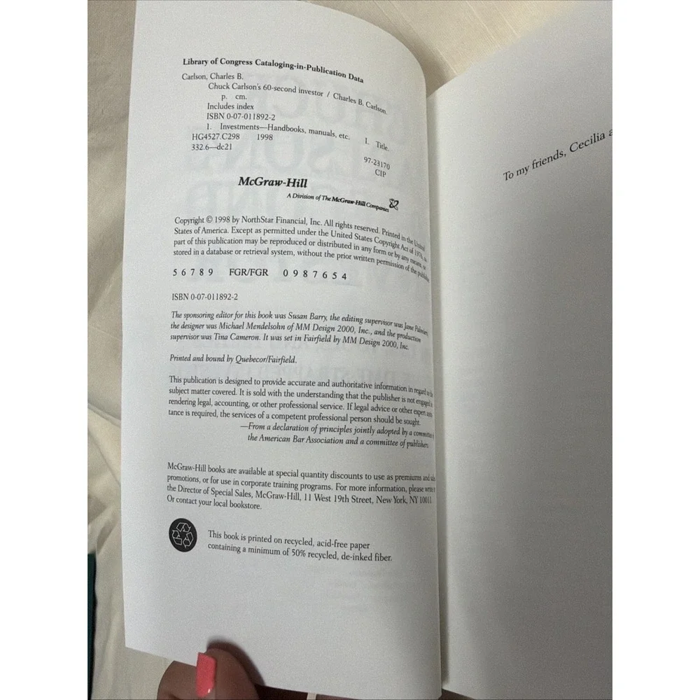 Chuck Carlson's 60-Second Investor: Timely Tips, Tools, and Tactics for the